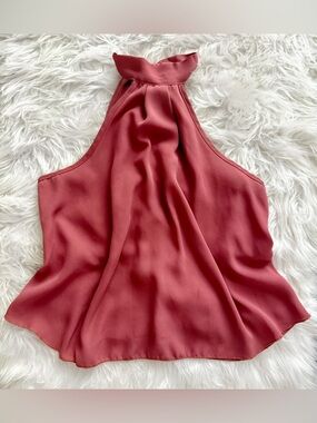 Charlotte Russe Halter Cami in Dusty Rose